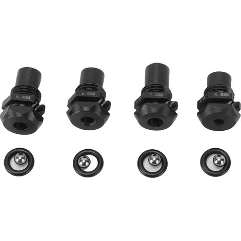 Kit de 4 Embouts de Rivetage (Nez de Rétention) - Tailles 3/16" à 9/32", pour Riveteuse Milwaukee M18 (1/5)