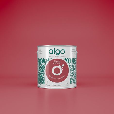 Peinture écologique Algo - Rose Diner aux Chandelles - 5L / Satin (1/3)