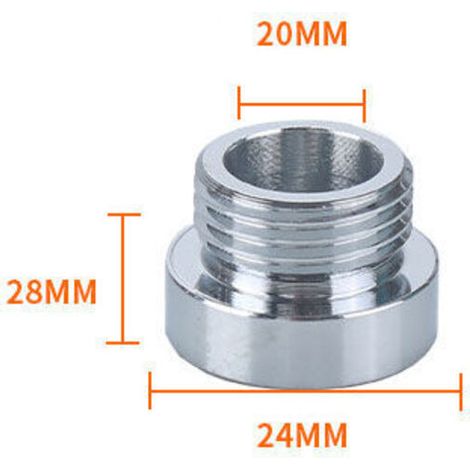 Adaptateur chromé pour robinet 3/4" x 1/2", raccords réducteurs pour adaptateur de robinet, flexibles de douche