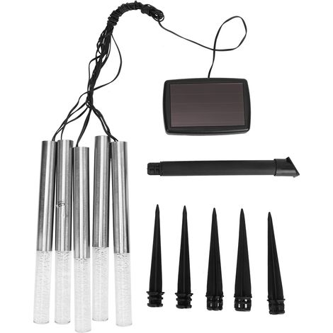 Lampes Solaires Pour Chemin - Éclairage Extérieur LED Étanche IP65 - Pour Jardin Cour Patio Allée Escalier - Lot de 1 (1/5)