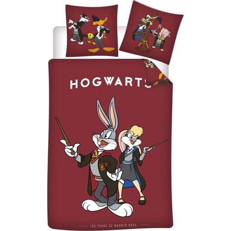 Parure de lit réversible Warner Bros - -Hogwarts- - 140 cm x 200 cm (1/2)