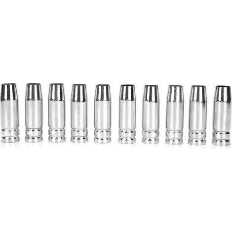 10 embouts de contact gaz pour MB15 MB14 12mm laiton protection brûleur accessoire MAG MIG (1/5)
