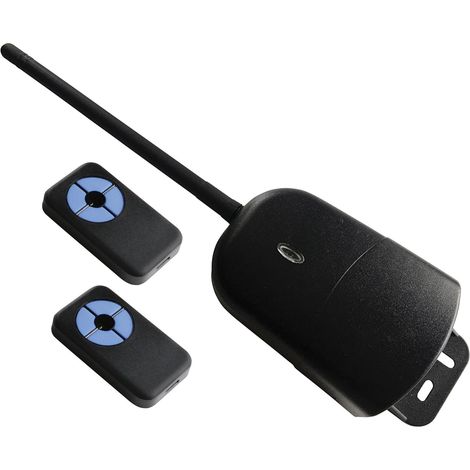 Kit attuatore da esterno composto da ricevitore 2 canali  2 radiocomandi con frequenza fissa 433mhz melchioni 559540140 (1/3)