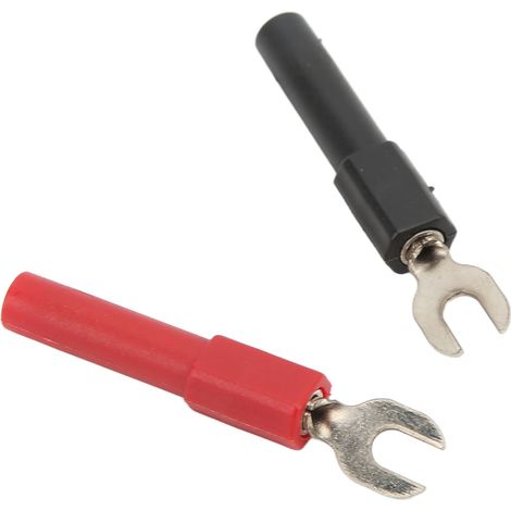 Connecteur à fourche en U de type U, largeur 4 mm, à faibles pertes, pour multimètres et applications électroniques, 30 Vca – 60 Vcc, 36 A (1/5)