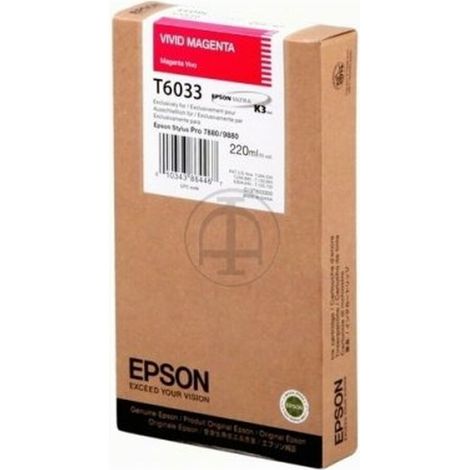 Epson Tintenpatrone vivid magenta T 603 220 ml T 6033