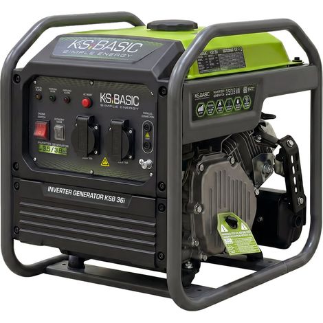 Generatore di corrente a benzina Inverter Könner & Söhnen KSB 36i, 3.8 kW, Onda Sinusoidale Pura, Funzione Parallelo, Modalità ECO (1/5)