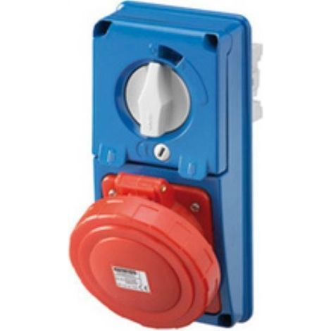 Gewiss presa fissa verticale ip67 senza fondo 2p+t 16a 230v gw66326n