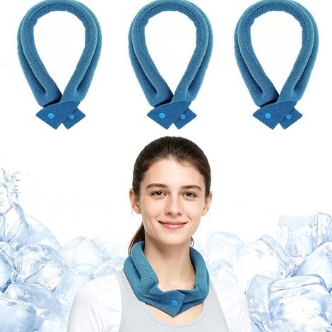 Juego de tres toallas refrescantes para el cuello y diadema multifuncional. (1/5)