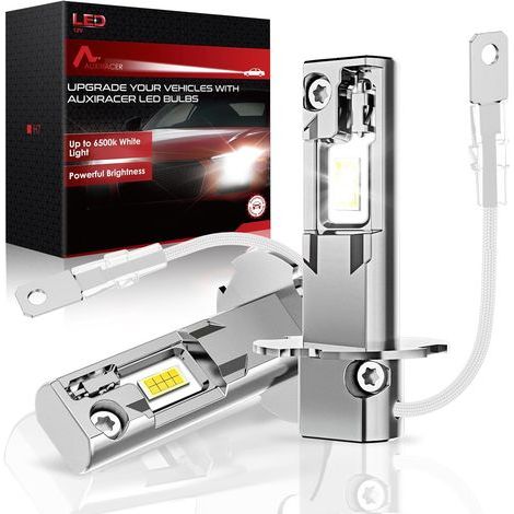 2 Pièces Ampoule H3 LED, 32000LM 6500K Blanc, Format Mini Plug And Play, Pour Auto Et Moto (1/5)