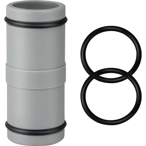 Raccord de tuyau pour piscine 32 mm - Accessoire de tuyau de piscine - Accessoire pour tuyau d'eau - Matériau plastique pour rallonger les tuyaux de piscine (fiche 2 voies) (1/4)