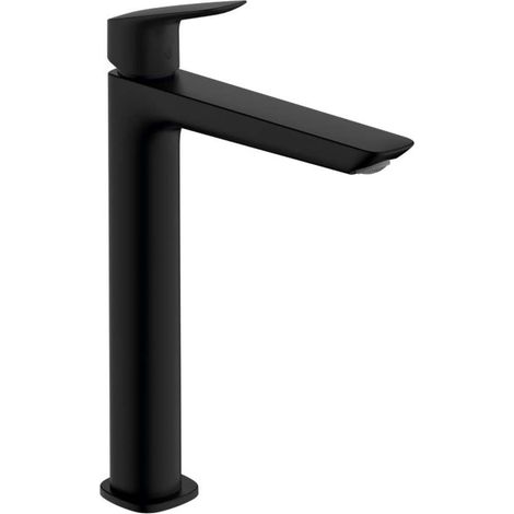 Hansgrohe Logis - Grifo de lavabo, EcoSmart, negro mate 71258670 (1/5)