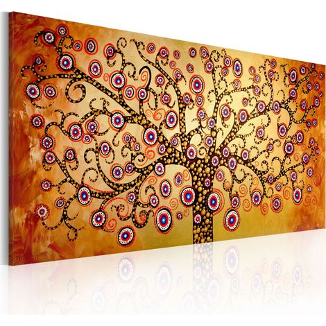 Quadro dipinto - Albero viola - 120x60 (1/4)