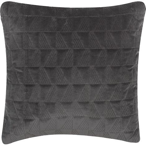 Cojín de algodón gris 45 x 45 cm sala de estar dormitorio moderno Lalam