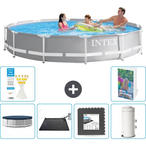 Prism Frame Pool Rund - 366x76 cm - 7-teilig S53