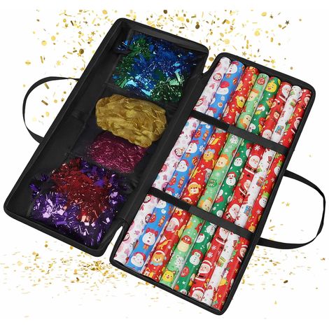 Sacchetto portaoggetti in carta da regalo con tasche a rete