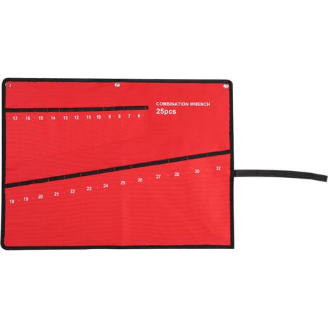 Bolsa enrollable para guardar herramientas, organizador multibolsillos (25 bolsillos)