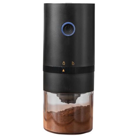 Moulin à Café Électrique Portable, Moulin Compact Rechargeable, Meule Conique en Céramique Réglable, Broyage Fin, Parfait pour Déplacements (1/4)