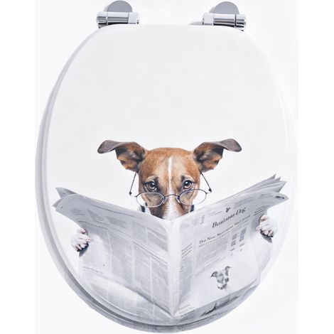 Homseat MDF Toilet Seat with Soft Close function, Cartoon puppy (1/5)