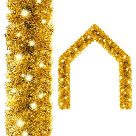 Décoration de Noël - Guirlande de Noël avec lumières LED 10 m Doré -WYW92754 (1/5)