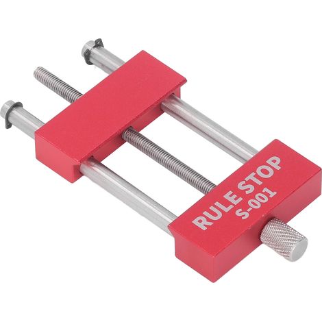 Butée de règle pour le travail du bois, bloc d'arrêt, outil de haute précision en alliage d'aluminium (1/5)