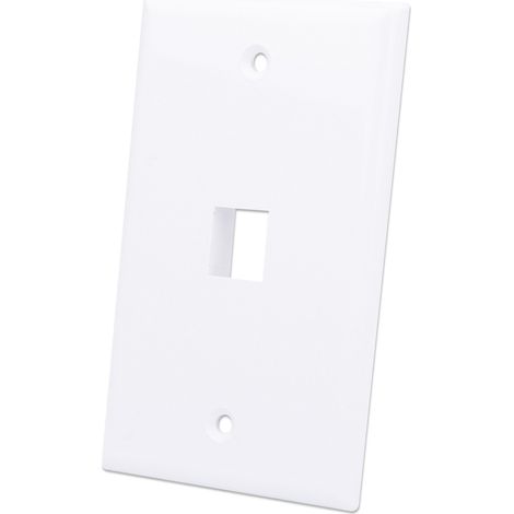 INTELLINET Placca porta frutti 1 posto mod. 503 Bianco (1/4)