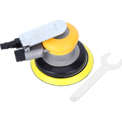 Ponceuse pneumatique 5 pouces Aluminium léger Faible vibration 125mm 10000 tr/min pour polissage précis automobile (1/5)