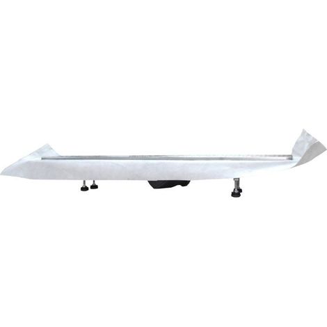 Caniveau de sol à maconner + siphon ultra plat - 80 cm de longueur (1/4)