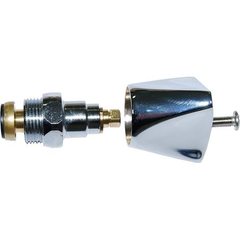 Tete de robinet avec croisillon hauteur 16 a 32 mm 21 x 150 Chrome Boutte