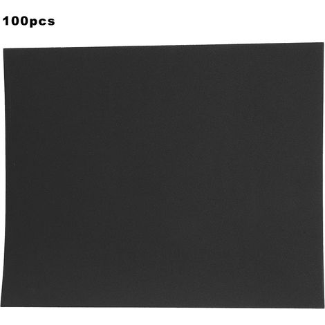 Ortviai Papier abrasif pour ponçage et polissage – 100 feuilles P600 en carbure de silicium, grain fin, usage bois/métal (1/5)