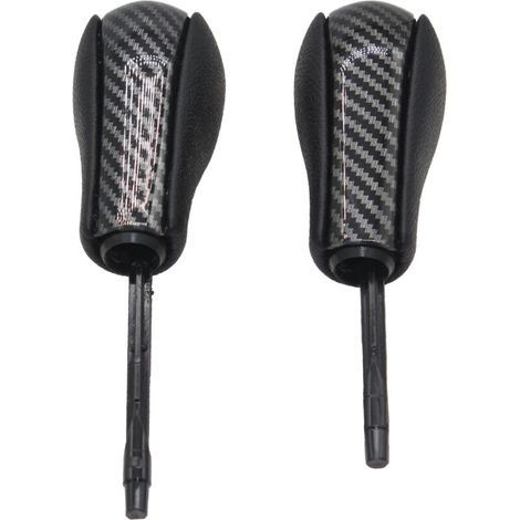Convient aux pommeaux de levier de vitesse BMW Z4, E90, E60, pommeaux de levier de vitesse BMW E60 en fibre de carbone style long, un paquet, design unique. (1/4)
