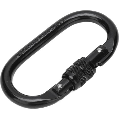 Kletterkarabiner, legierter Stahl, O-Form, Schraubverschluss, Outdoor-Sicherheit, Federclip XDQ96068 (1/5)