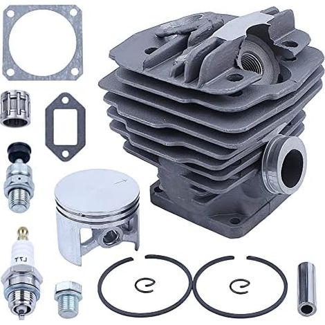 Kit de piston de cylindre 48 mm pour tronçonneuse Stihl 034 034AV 034SUPER 036 MS360 – Remplacement pièces usées – Compatible 1125 020 1215, 1125 020 1213