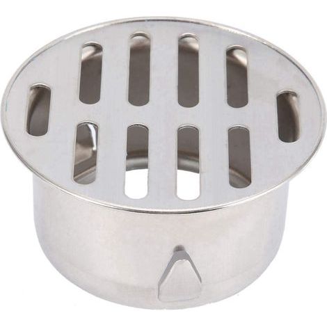 Drain de Sol en Acier Inoxydable, Siphon Amovible 75 Bouche Plate avec Anti-Blocage, Évacuation Rapide pour Extérieur Balcon,  Tuyau d'échappement (1/5)