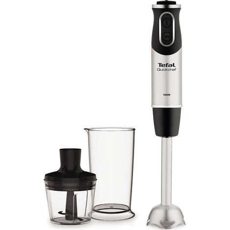 Tefal HB6598 Batidora de inmersión 0.8L 1000W Negro, Acero inoxidable - Licuadora (0,8 L, 0,5 L, Batidora de inmersión, Negro, Acero inoxidable, China, 1000 W) (1/5)