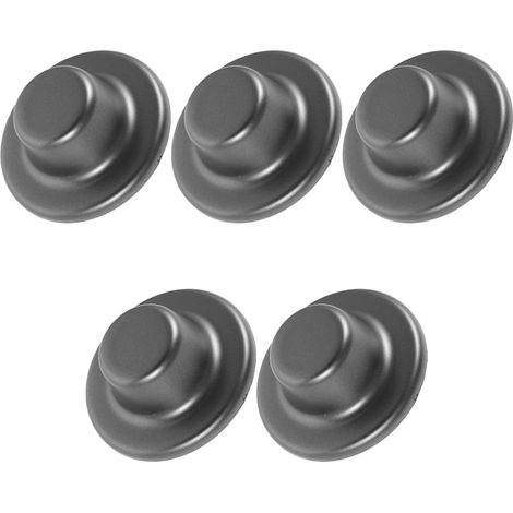 Lot de 5 Bouchons Muraux Gris 80 Mm pour Climatiseur – Cache-trou Mural Autocollant en Plastique Solide – Couvre-tuyau de Plomberie Décoratif (1/5)