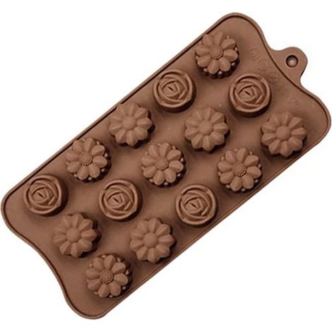 Moule en silicone pour pâtisserie / chocolat - Fleurs