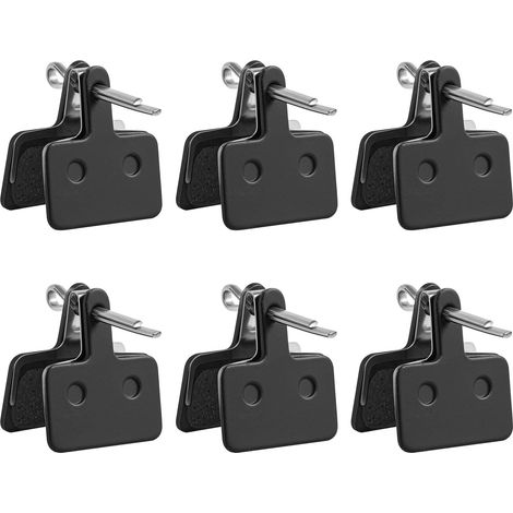 6 Paires Plaquette de Frein Velo, Semi Métalliques Plaquette de Frein VTT, Détachées de Vélo Haute Performance pour B01S B03S B05S MT200 MT400 MT500 T675 M575 M525 M495 M486 M485