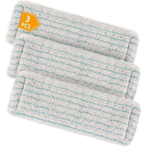 Set mit 3 Ersatzwischerbezügen für Leifheit Profi XL Micro Duo/Profi XL Cotton Plus, alle Griffe, 60 % superfeine Baumwollfasern und Spezialborsten, speziell für Stein- und (1/5)