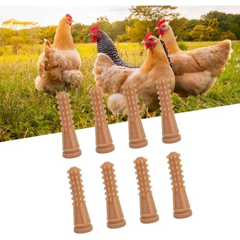 [Dedos desplumadores] + [Paquete de 50] + [Agarre de goma] + [Dedos desplumadores elásticos para pollos/pavos/gansos/palomas] Diseño de propulsión en espiral para comederos automáticos (93 mm, multico