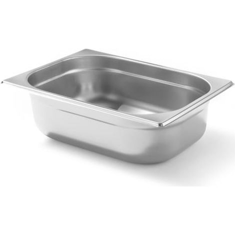 Contenitore GN 1/2, altezza 100 mm, acciaio inox - Hendi 800331