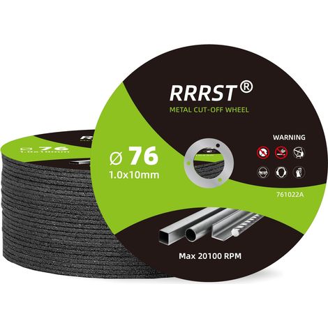 Disque à Tronçonner 76 Metal 1mm Extra Fin, 25 Pièces Flexible Disque Découpe Pour Meuleuse D'angle, Pour Métal, Acier Inox, Acier, Fer, Aluminium, Tôle, Tube D'acier (1/5)