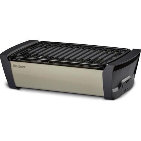Raucharmer Holzkohlegrill Aurora - taupe Tischgrill