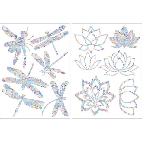 Sticker de fenêtre attrape-soleil aux couleurs éclatantes, prisme, décoration de salon, sticker en verre électrostatique (1/5)