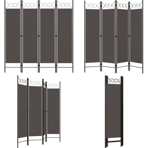 4-tlg. Raumteiler Anthrazit 160 x 180 cm - Raumteiler - Dekorationsartikel - Wohnaccessoires - Trennwandsystem - Privacy Screen - Home & Living (1/5)