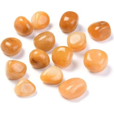 10-30MM 500g 1 bag yellow jade round irregular block polished stone pure yellow calcite gemstone for or decoration crystals (1/5)