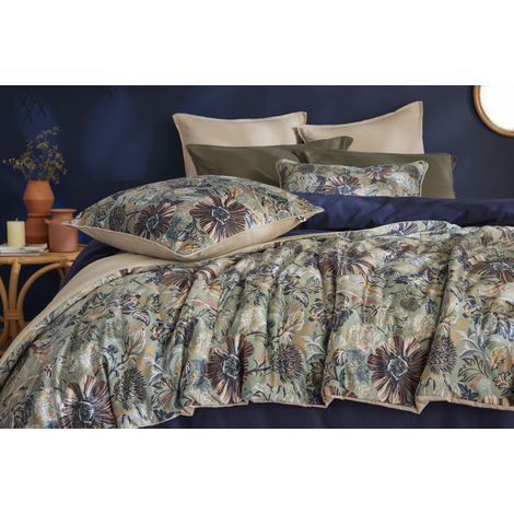 Bout de lit 90 x 220 cm "Isaline" Velours imprimé l'Effet Papillon