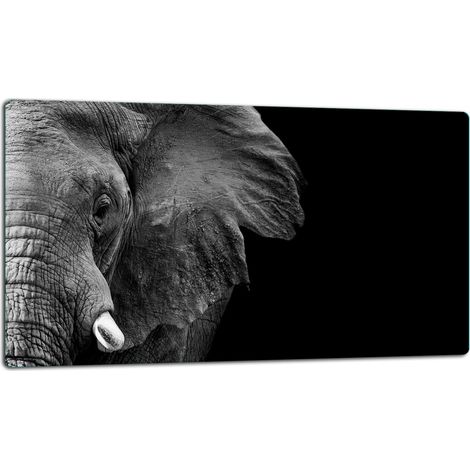 Tabla de cortar de vidrio de 52x30 cm con forma de elefante (1/5)