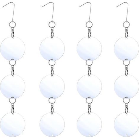 Set mit 4 reflektierenden Vogelabwehrscheiben – 7,5 x 41 cm – Taubenabwehrscheiben (1/5)