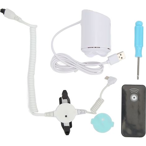 Socle antivol pour téléphone avec alarme de sécurité 95‑120 dB, charge rapide, fixation à griffe extensible pour smartphones et MP4. (1/5)