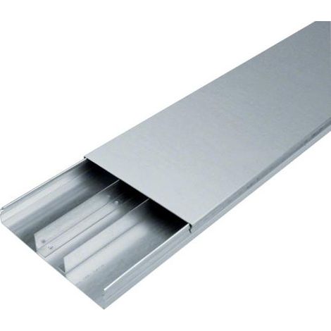 Goulotte acier 3 compartiments 38mm x 240mm pour sol béton HAGER UK240383